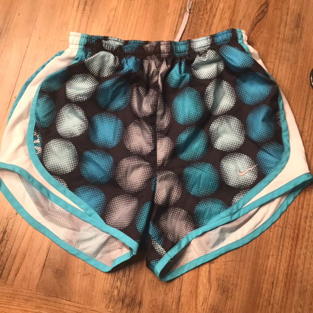 Multicolored blue Nike gym shorts adult extra smal